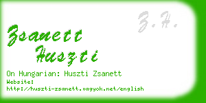 zsanett huszti business card
